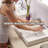 New design Green product solid surface rectangular bathroom sink C22176W-1