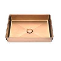 Modern design 304 Stainless steel Vessel sinks for bathroom, bathroom sink, decorate sinks ROSE GOLD, GOLD, MATT BLACK