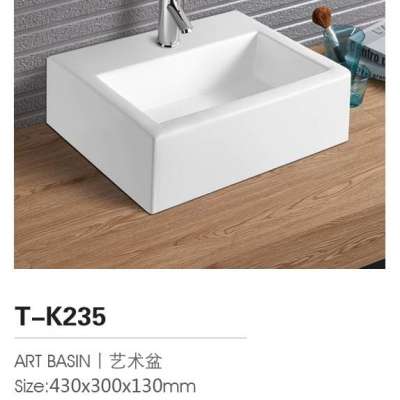 Wall Mounted Bathroom Stadrad Sink Size T-K235