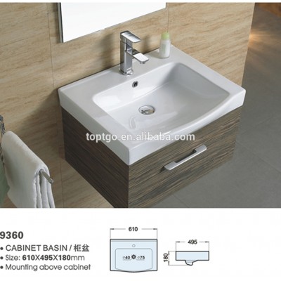 One Piece Bathroom Sink And Countertop Ceramic Cabinet Sink Sale Bathroom Sink 9310